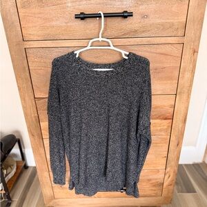 Athleta Charcoal and Black Knit Sweater